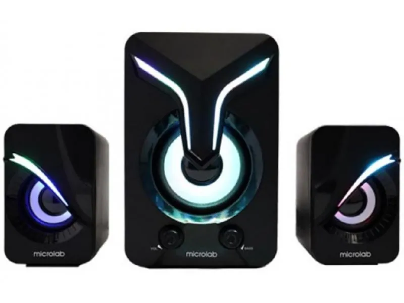 U270 Phenix Stereo zvučnici black 11W (5W, 2x3W)USB power 3,5mm LED