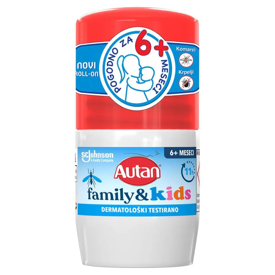 Autan Insekticid Family &amp; Kids Roll on, 50 ml
