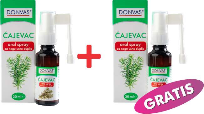 DONVAS Čajevac oral spray, 30 ml 1+1 GRATIS