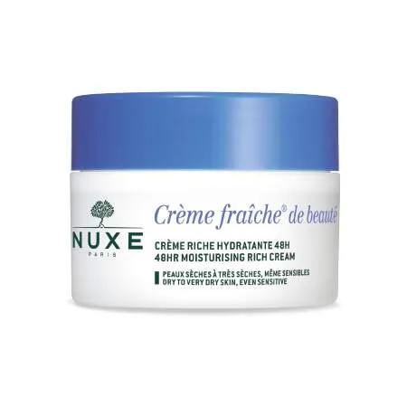 Nuxe Creme Fraiche Bogata hidratantna krema s efektom protiv zagađenja 48h, 50 ml