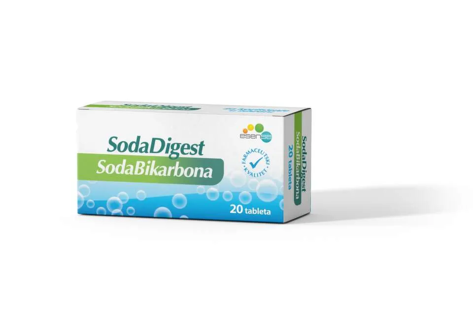 Sodadigest Soda bikarbona, 20 tableta