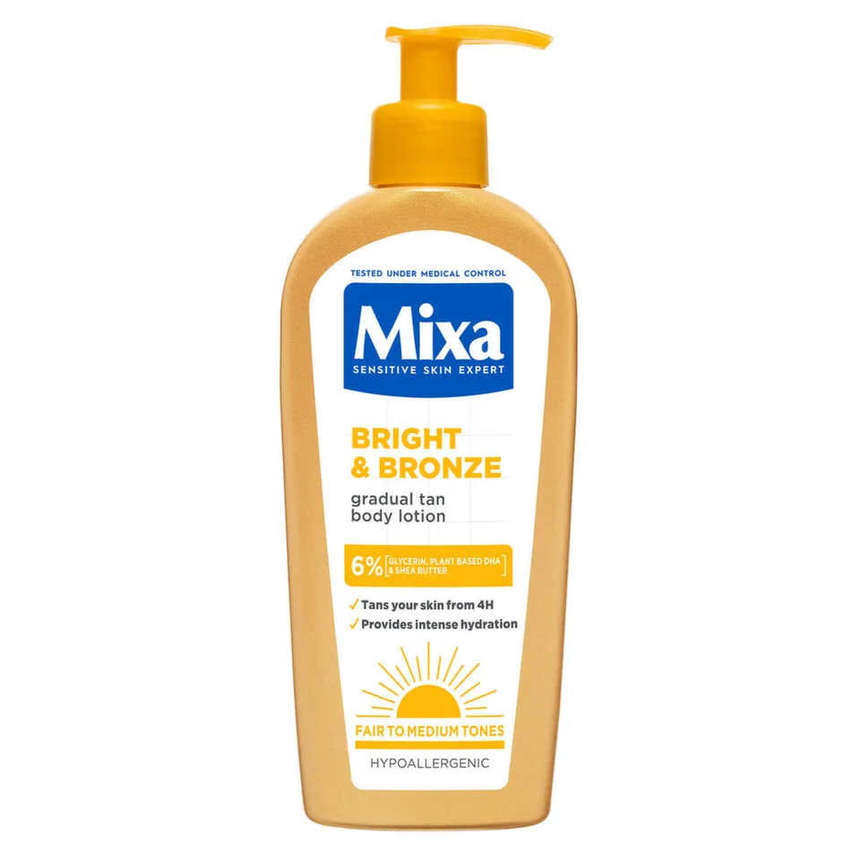 Mixa Bright &amp; Bronze losion za samopotamnjivanje, 250 ml