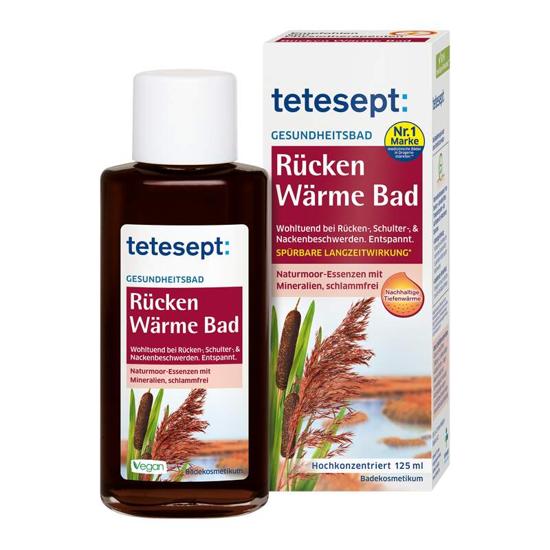 Tetesept Back Warming Bath medicinska kupka 125 ml