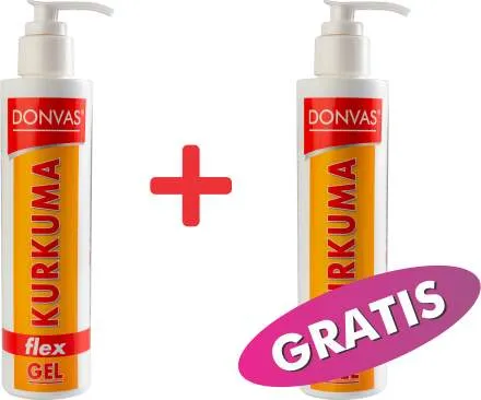 DONVAS Kurkuma flex gel, 200 ml 1 + 1 GRATIS