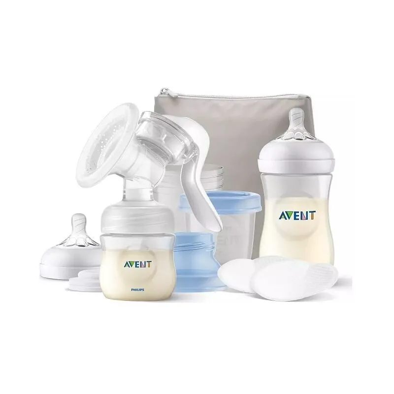 Avent Manuelna pumpica + Set za izmlazanje natural