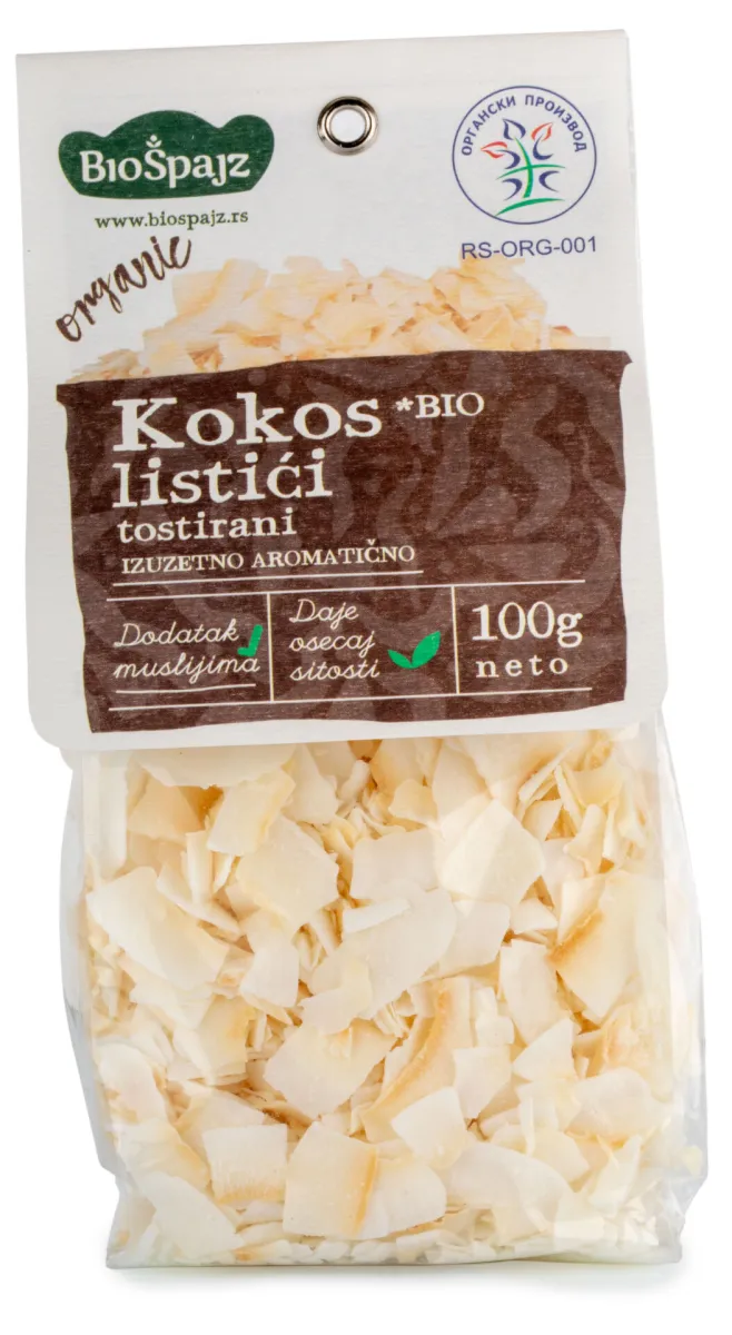 BIO Špajz Listići kokosa tostirani 100g