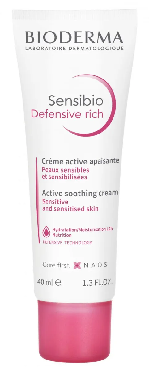 Bioderma Sensibio Defensive rich krema, 40 ml