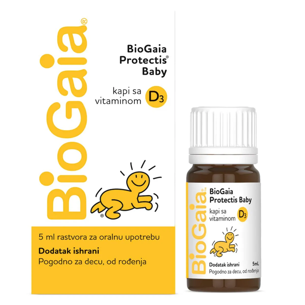 BioGaia Protectis Baby Kapi sa vitaminom D3, 5 ml