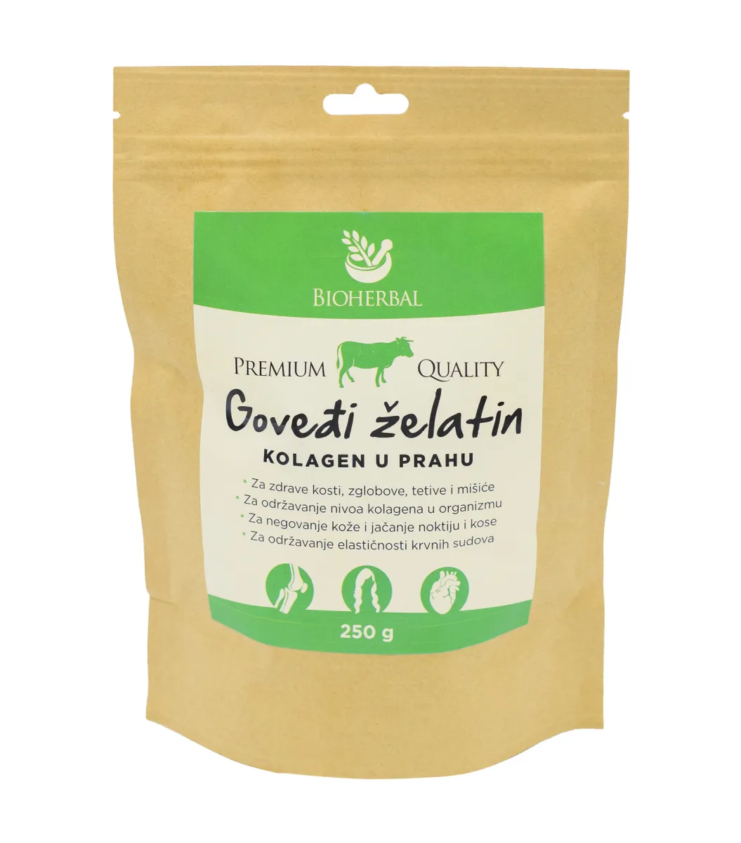 Bioherbal Goveđi želatin - Kolagen u prahu, 250 g