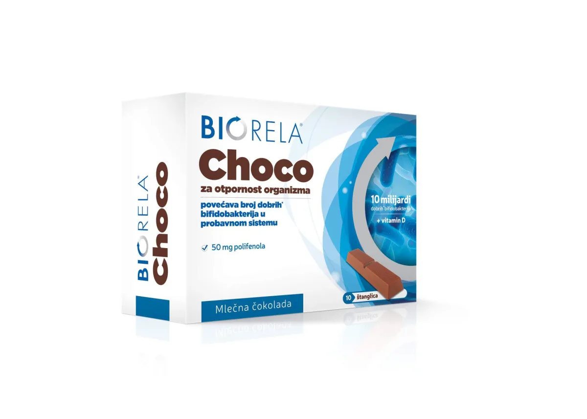 Biorela Choco, 10 štanglica