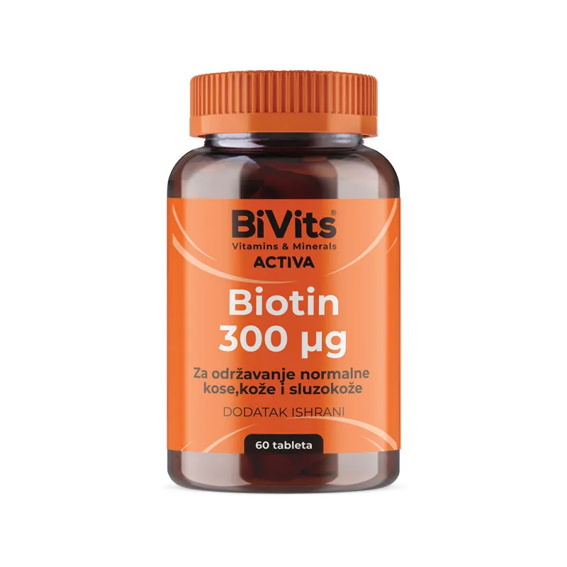 BiVits Activa Biotin 300 μg, 60 tableta