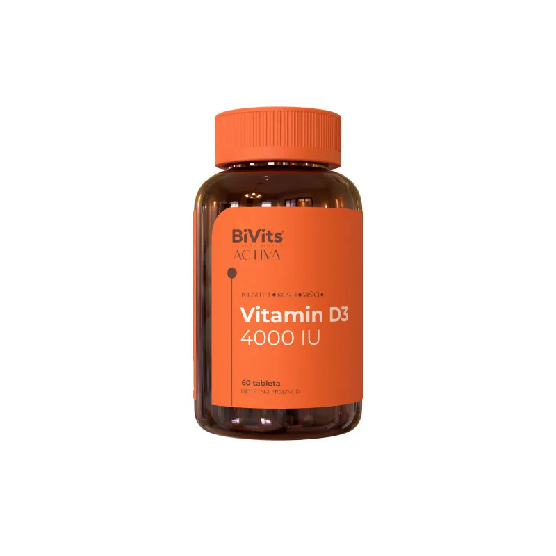BiVits Activa Vitamin D3 4000 IU, 60 tableta
