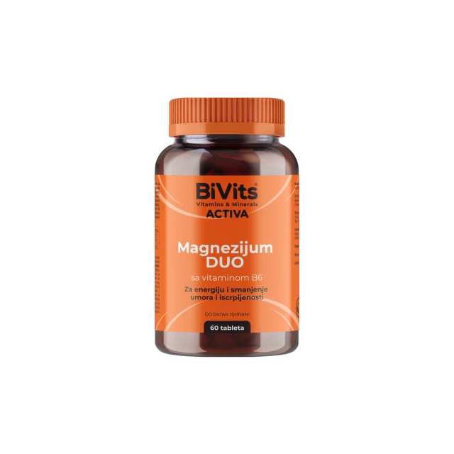 Bivits Magnezijum duo sa vitaminom B6, 60 tableta
