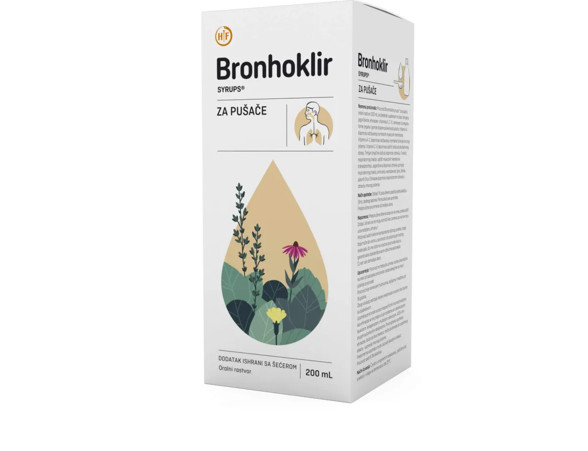 Bronhoklir sirup za pušače 200 ml
