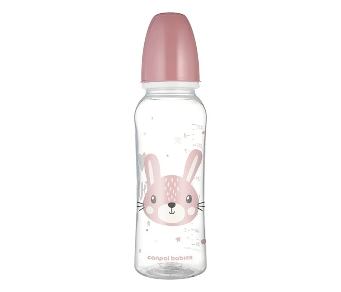 Canpol Babies Flašica za bebe Cute Animals pink, 250 ml