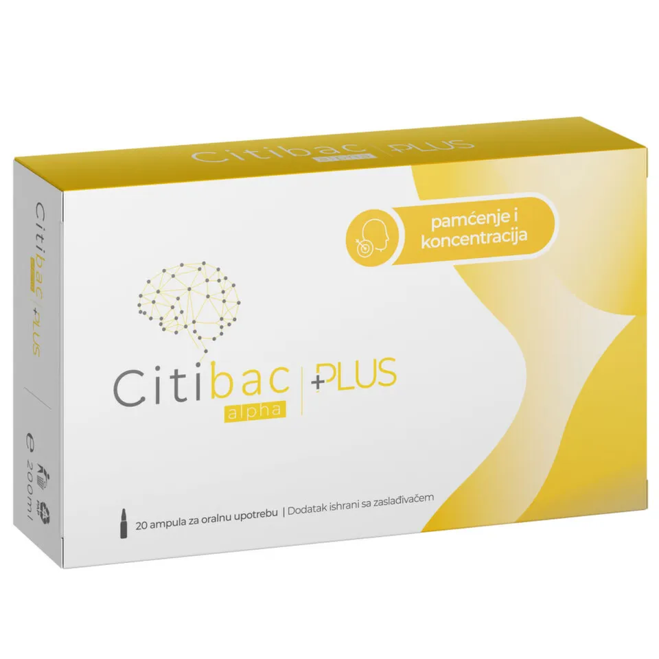 Citibac Alpha Plus, 20 ampula za oralnu primenu