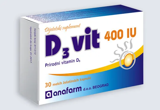 D3 kapsule 30 komada Anafarm