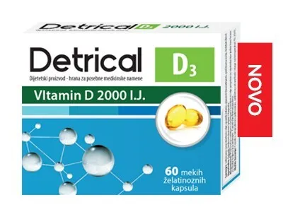 Detrical 2000 D3, 60 gel kapsula