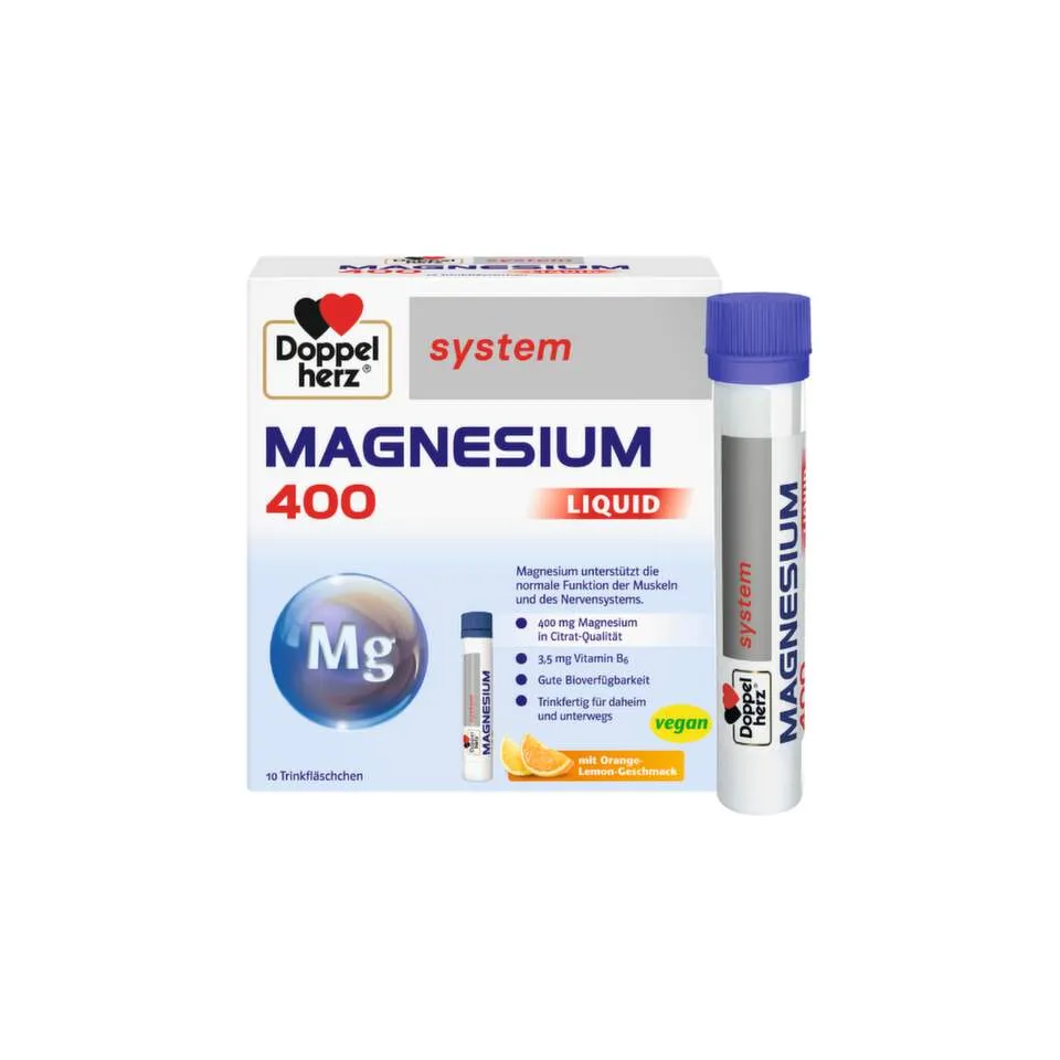 Doppelherz System Magnesium 400 Liquid, 10 X 25 ml