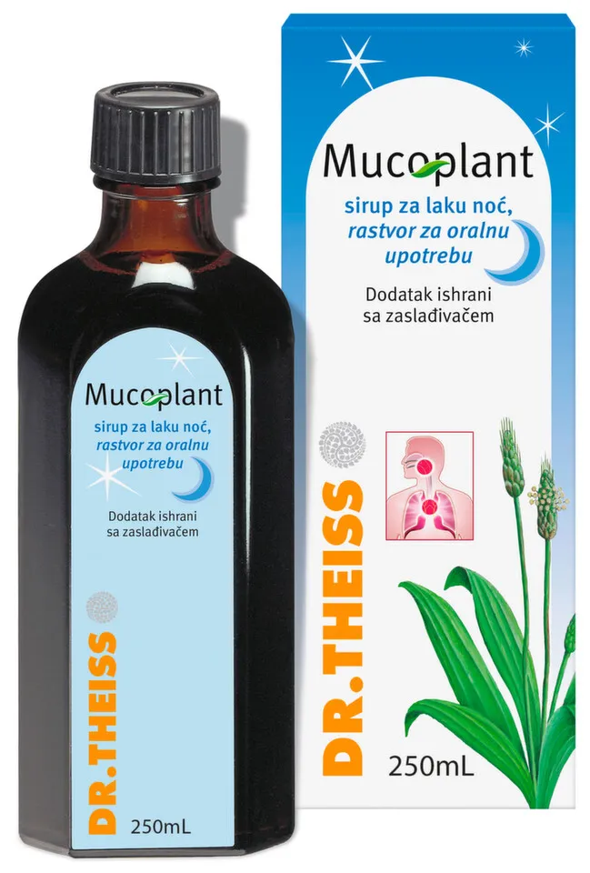 Dr. Theiss Mucoplant sirup za laku noć, 250 ml