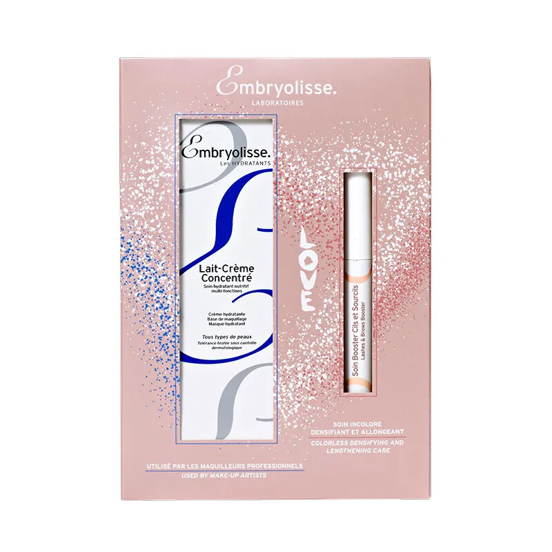 Embryolisse Set Lait Creme Concentre 75ml + Lashes & Brows Booster Serum za jačanje trepavica i obrva 6,5 ml