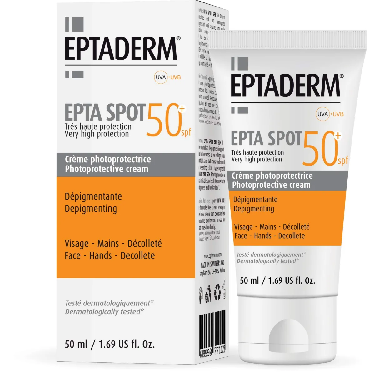 EPTA SPOT SPF 50+ krema za zaštitu od sunca, 50 ml