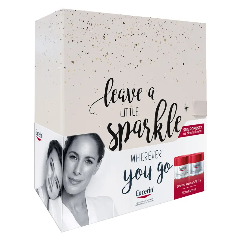 Eucerin Box Hyaluron-Filler+Volume Lift dnevna krema za normalnu i suvu kožu i Noćna krema sa 50% popusta