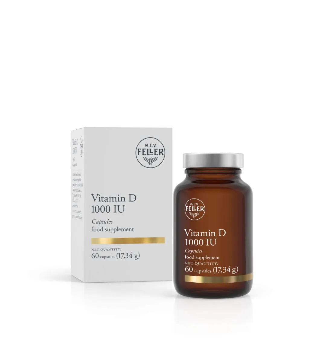 Feller vitamin D 1000 IU, 60 kapsula