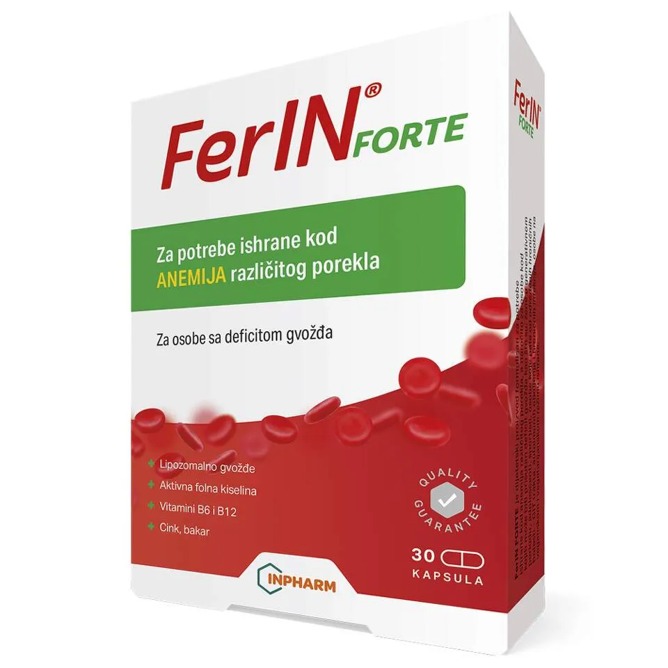 FerIN forte za anemiju, 30 kapsula