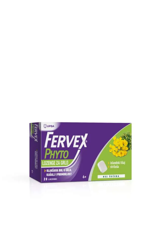 Fervex Phyto Lozenge za grlo, 20 lozengi