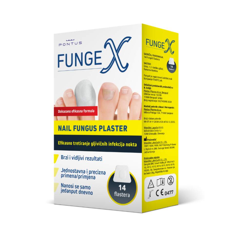 FungeX Nail Fungus Plaster, 14 flastera
