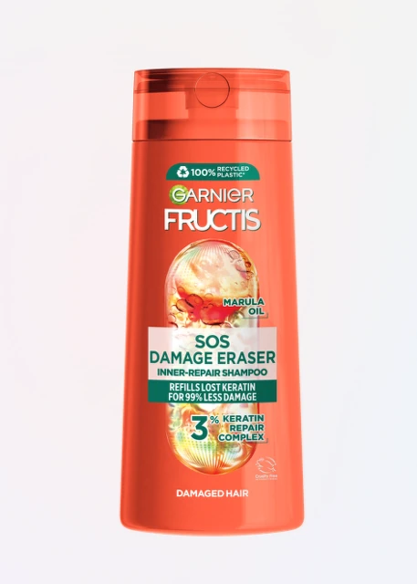 Garnier Fructis SOS Damage Eraser Šampon za unutrašnju obnovu oštećene kose 250 ml