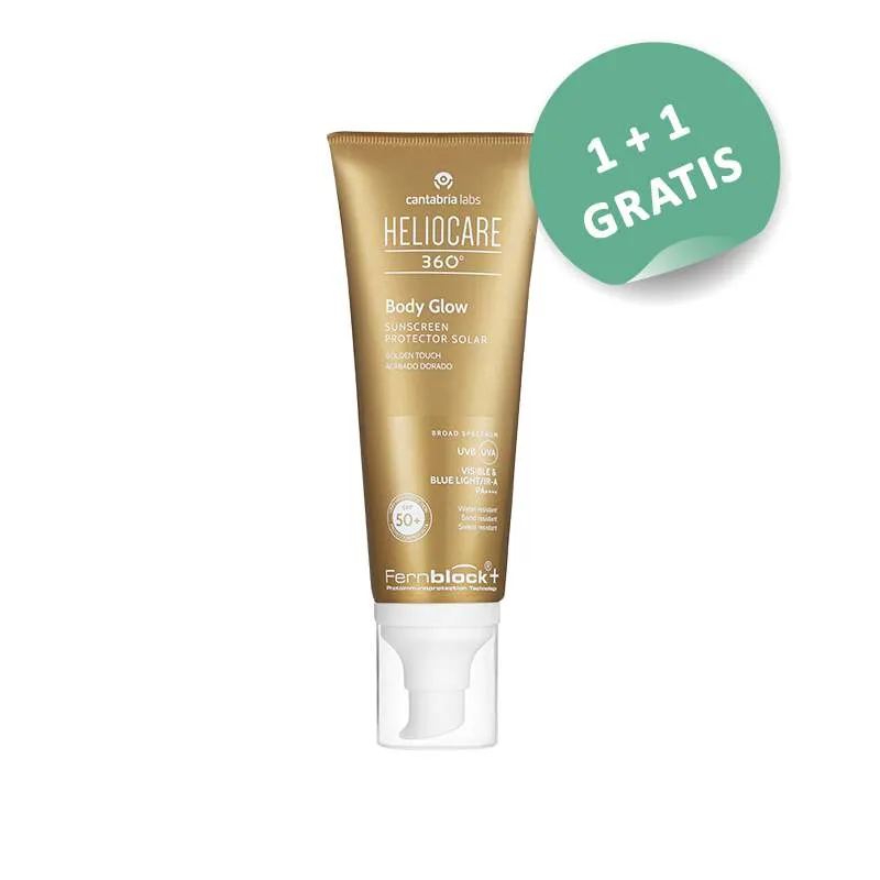 Heliocare 360° Body Glow SPF50, 100ml, 1+1 gratis