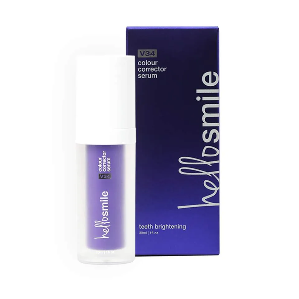 Hello Smile V34 Colour Corrector Serum za izbeljivanje zuba, 30 ml