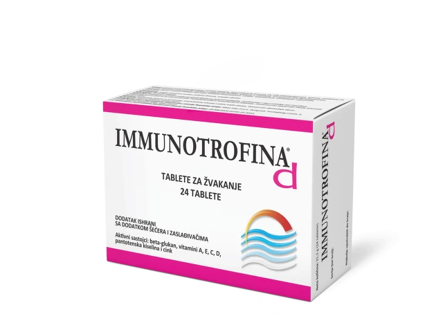 Immunotrofina D tablete za žvakanje, 24 komada