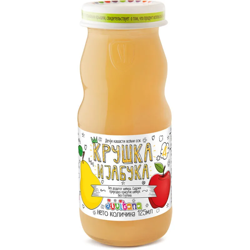 Juvitana kašasti sok od kruške i jabuke 125ml