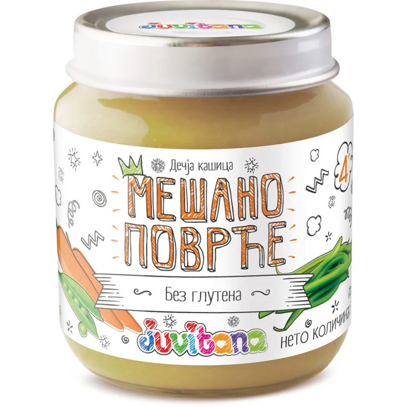 Juvitana Kašica od mešanog povrća 128g