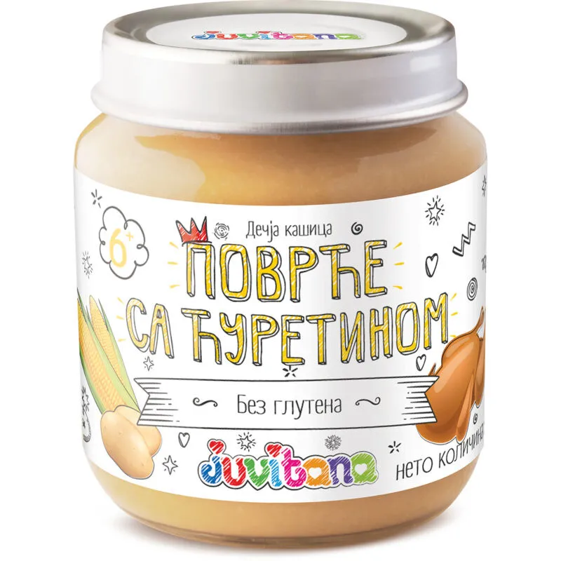Juvitana Kašica od povrća sa ćuretinom 128g