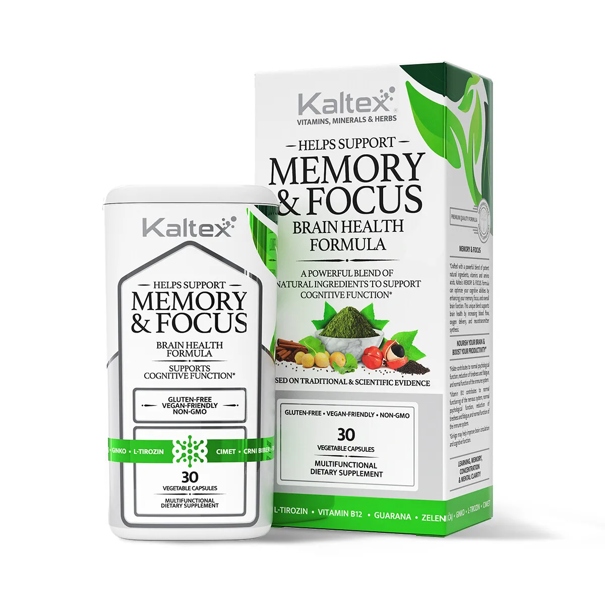 Kaltex Memory & Focus Brain Health Formula, 30 kapsula