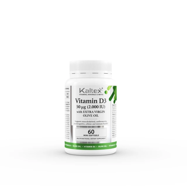 Kaltex Vitamin D3 50 mcg, 60 kapsula