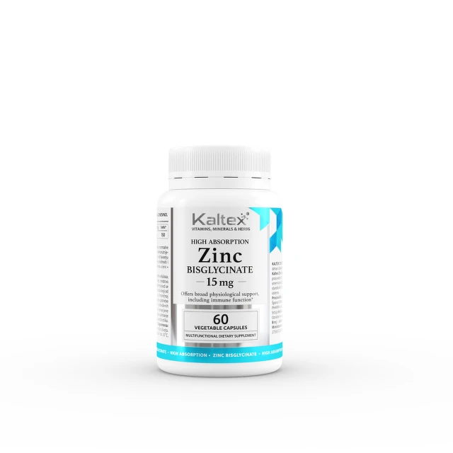 Kaltex Zinc Bisglycinate 15 mg, 60 kapsula