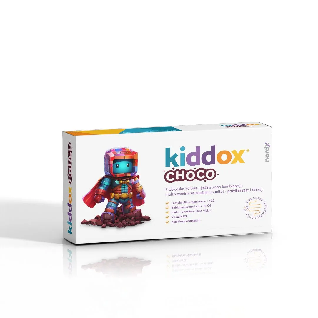 Kiddox Choco probiotik, 20 zalogaja