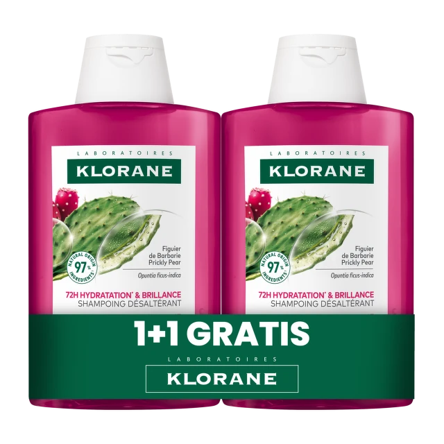 Klorane Indijska smokva šampon za kosu, 2x200 ml