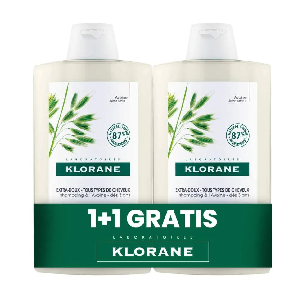 Klorane Zob šampon, 400 ml 1+1 GRATIS