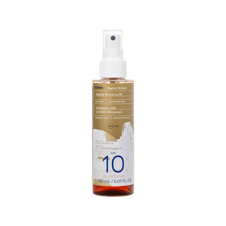 Korres Aegan Bronze - Ulje za intenzivno potamnjivanje SPF 10, 150 ml