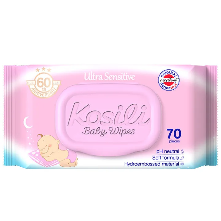 Kosili Vlažne maramice roze, 70 komada
