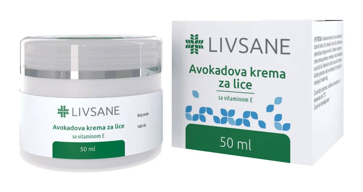 LIVSANE Avokadova krema za lice 50 ml
