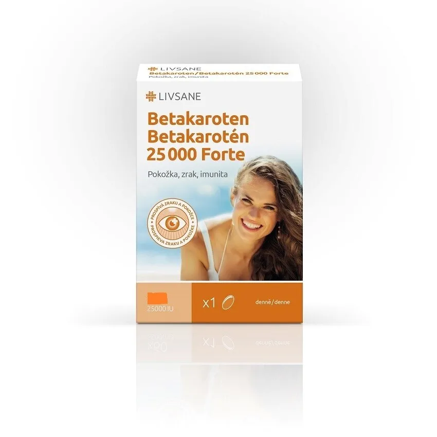 LIVSANE Beta Karoten 25000 Forte, 120 kapsula