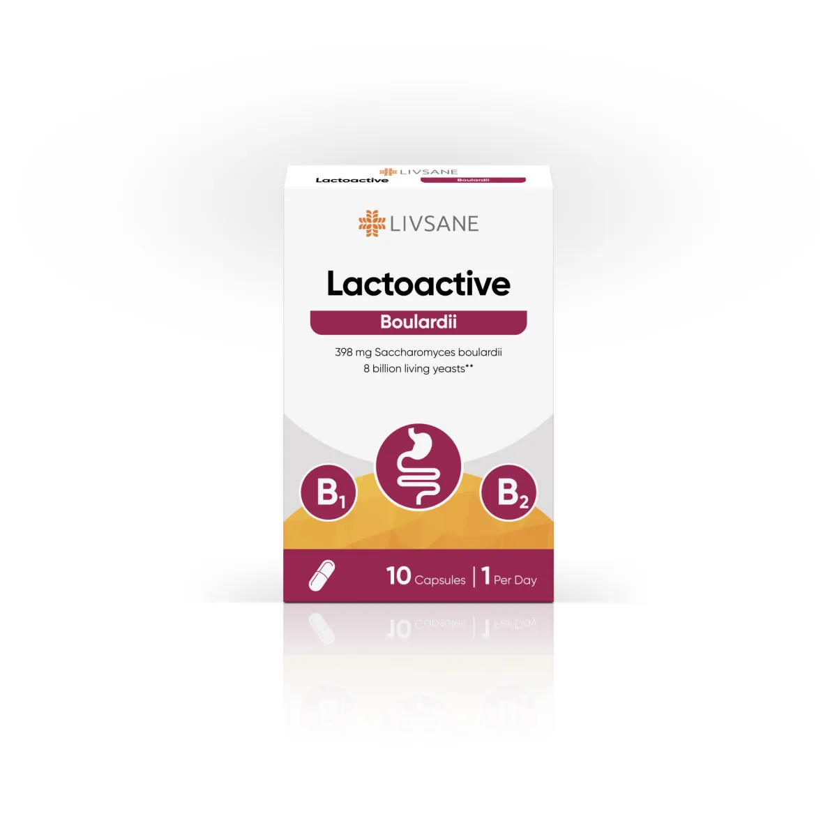 LIVSANE Lactoactive Bulardi, 10 kapsula
