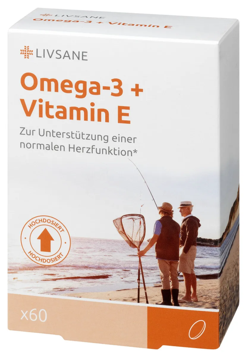 LIVSANE Omega 3 + vitamin E 60 kapsula